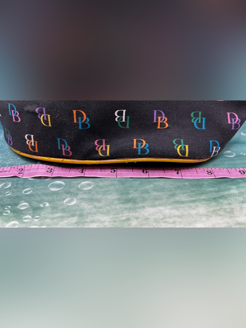 Vintage Y2K Dooney & Bourke Multicolor Monogram Hobo Shoulder Bag Pink ๐ Charm - Picture 10 of 12